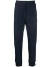 Polo Ralph Lauren Trousers Featuring Ribbed Cuffs And Elastic Waistband In Blue