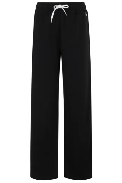 Polo Ralph Lauren Relaxed-fit Black Sweatpants With Drawstring Waist