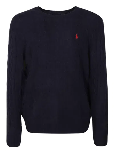 Polo Ralph Lauren Relaxed-fit Cable Knit Pullover In Black