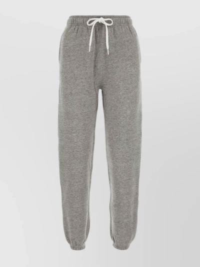 Polo Ralph Lauren Relaxed Fit Cotton Blend Joggers In Grey