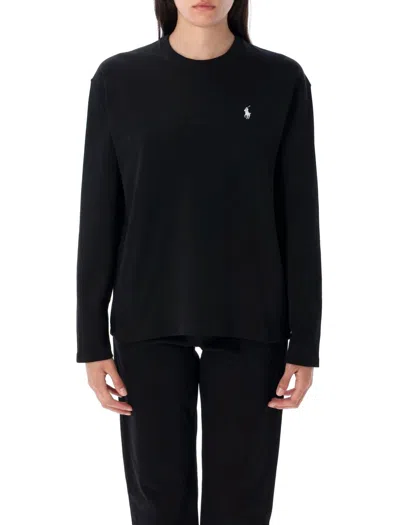 Polo Ralph Lauren Relaxed Fit Cotton Jersey Long-sleeve T-shirt With Subtle Logo