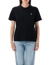 Polo Ralph Lauren Cotton Jersey Crewneck T-shirt In Black