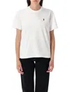 Polo Ralph Lauren Cotton T-shirt With Contrasting Logo In White
