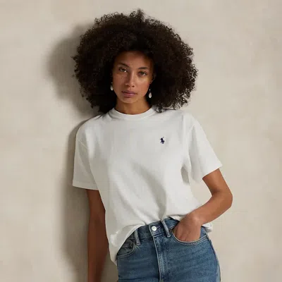 Polo Ralph Lauren Relaxed Fit Cotton Jersey Tee In White