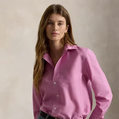 Polo Ralph Lauren Relaxed Fit Cotton-silk Shirt In Beach Pink