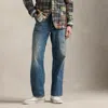 Polo Ralph Lauren Relaxed Fit Distressed Carpenter Jean In Knighton
