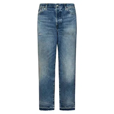 Polo Ralph Lauren Relaxed Fit Distressed Carpenter Jeans In Blue
