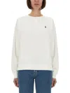 Polo Ralph Lauren Relaxed Fit Eco-conscious Sweatshirt With Subtle Logo In White