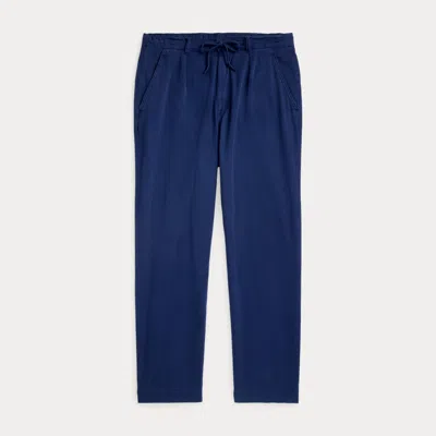 Polo Ralph Lauren Relaxed Fit Garment-dyed Twill Trouser In Black