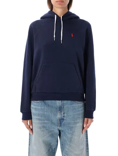 Polo Ralph Lauren Relaxed Fit Hoodie With Iconic Pony Emblem In Blue