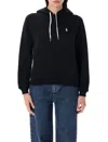 Polo Ralph Lauren Relaxed Fit Hoodie With Signature Embroidered Pony In Black