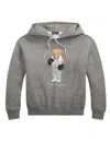 Polo Ralph Lauren Relaxed Fit Knit Sweatshirt With Playful Bear Graphic In Gray