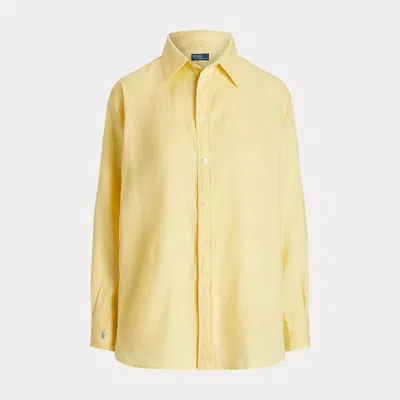 Polo Ralph Lauren Relaxed Fit Linen Shirt In Yellow