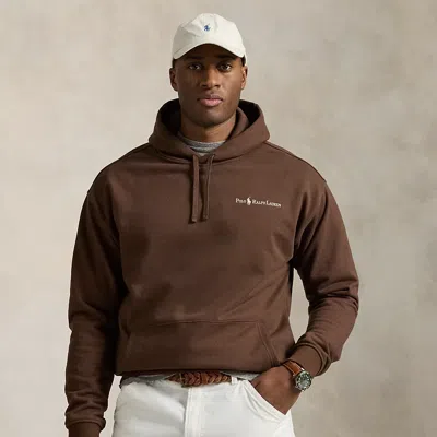 Polo Ralph Lauren Relaxed Fit Logo Fleece Hoodie In Chocolate Mousse