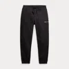Polo Ralph Lauren Relaxed Fit Logo Fleece Tracksuit Bottom In Black