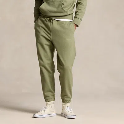 Polo Ralph Lauren Relaxed Fit Logo Fleece Tracksuit Bottom In Green