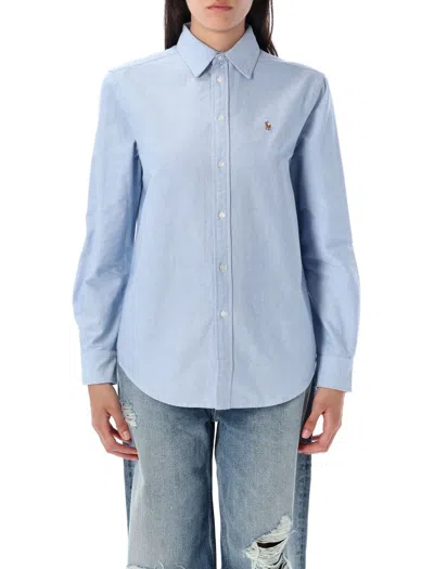 Polo Ralph Lauren Relaxed Fit Oxford Shirt In Blue