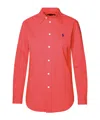 Polo Ralph Lauren Relaxed Fit Oxford Shirt In Red