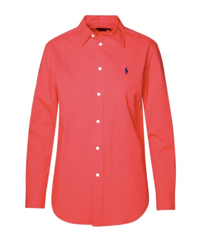 Polo Ralph Lauren Relaxed Fit Oxford Shirt In Red