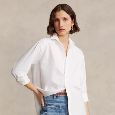Polo Ralph Lauren Relaxed Fit Oxford Shirt In White