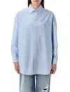 Polo Ralph Lauren Striped Oversized Oxford Shirt With Chest Pocket