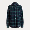 Polo Ralph Lauren Relaxed Fit Plaid Cotton Shirt In Blue