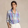 Polo Ralph Lauren Relaxed Fit Plaid Cotton Shirt In Multi