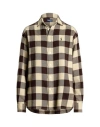 Polo Ralph Lauren Relaxed Fit Plaid Cotton Shirt In Brown