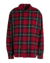 Polo Ralph Lauren Relaxed Fit Plaid Cotton Shirt Woman Shirt Red Size M Cotton