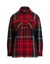 Polo Ralph Lauren Plaid Cotton Twill Workshirt In Red