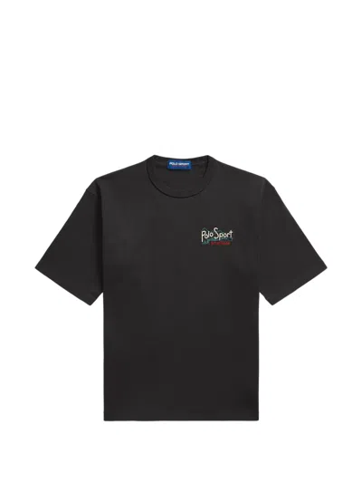 Polo Ralph Lauren Relaxed Fit Polo Sport T-shirt In Black