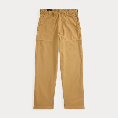 Polo Ralph Lauren Relaxed Fit Reverse-sateen Utility Pant In Camel In Brown