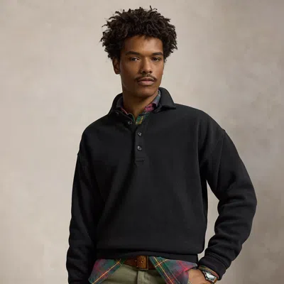 Polo Ralph Lauren Relaxed Fit Ribbed Polo Pullover In Polo Black