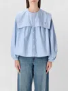 Polo Ralph Lauren Relaxed Fit Shirt Oversized Collar In Blue