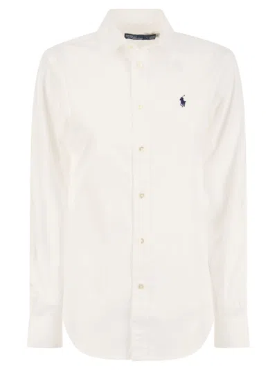 Polo Ralph Lauren Relaxed-fit Shirt With Contrasting Pony In White