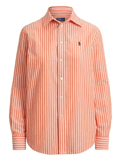 Polo Ralph Lauren Relaxed Fit Striped Cotton Shirt In Multi