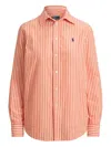 Polo Ralph Lauren Relaxed Fit Striped Cotton Shirt Clothing In Yellow