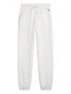 Polo Ralph Lauren Relaxed-fit White Trousers With Elastic Waistband In White