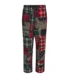 Polo Ralph Lauren Relaxed Patchwork Straight Trousers In Multi