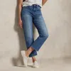 Polo Ralph Lauren Relaxed Straight Crop Jean In Lebec Wash