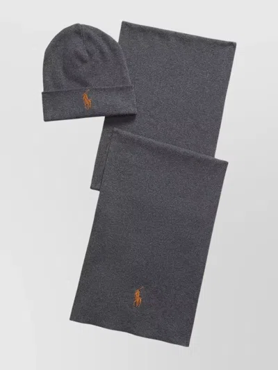 Polo Ralph Lauren Relaxed Style Hat Folded Cuff In Gray