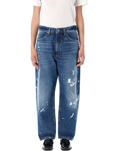 Polo Ralph Lauren Denim Trousers Distressed Belt Loops In Blue