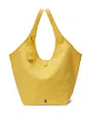 Polo Ralph Lauren Removable-pouch Leather Tote Bag In Yellow