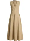 Polo Ralph Lauren Renna Midi Dress In Neutrals