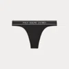 Polo Ralph Lauren Repeat-logo Low-rise Thong In Burgundy