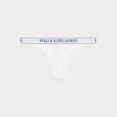 Polo Ralph Lauren Repeat-logo Low-rise Thong In White
