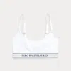 Polo Ralph Lauren Repeat-logo Scoop Cropped Tank In White