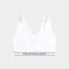 Polo Ralph Lauren Repeat-logo Scoop Cropped Tank In White