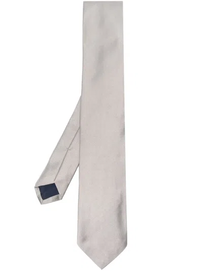 Polo Ralph Lauren Repp Silk Tie In Grau