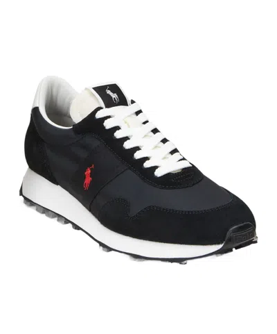 Polo Ralph Lauren Retro Style Sneakers In Black